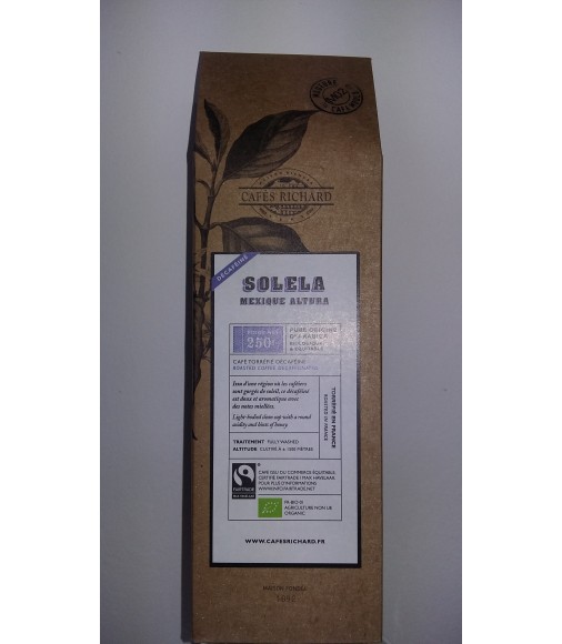 Cafes Richard Solela Mexique Altura Decaf Macinata 250G