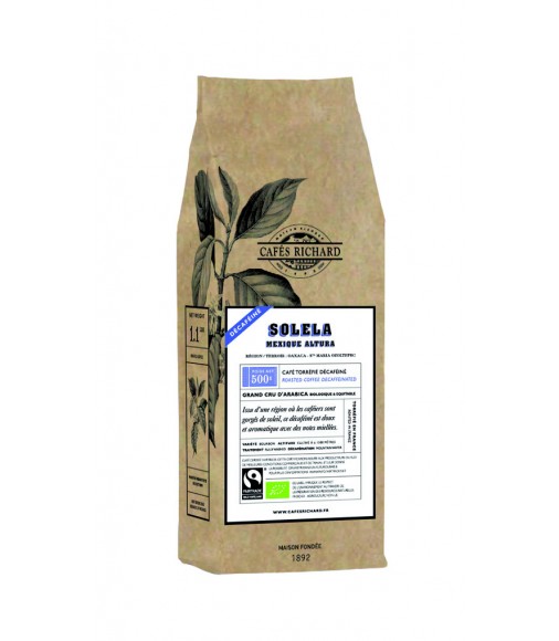 Cafes Richard Solela Mexique Decaf Boabe 500G