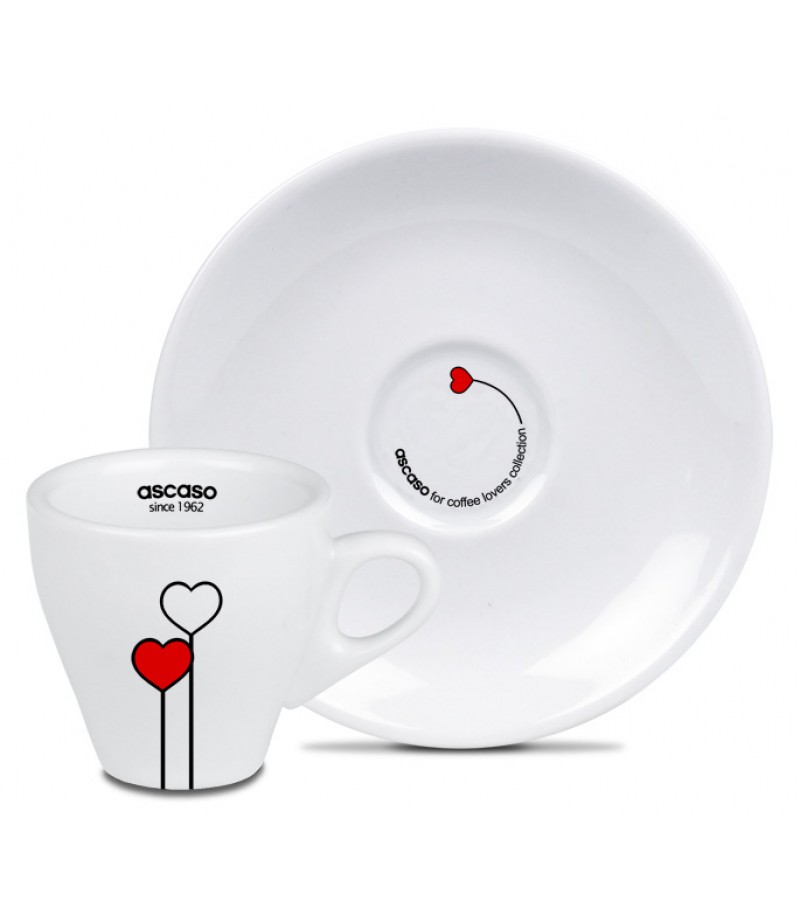Set Ascaso Love Cesti Si Farfurioare Espresso Caffea Ro