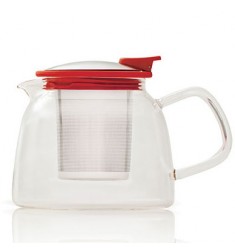 Ceainic de sticla Suki Red Teapot