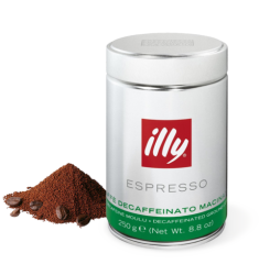 Illy Espresso Decaf 250g cafea macinata decofeinizata